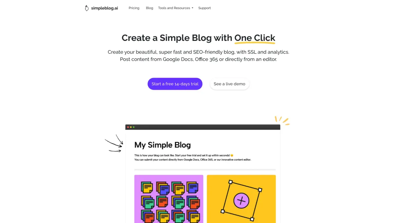SimpleblogAI screenshot