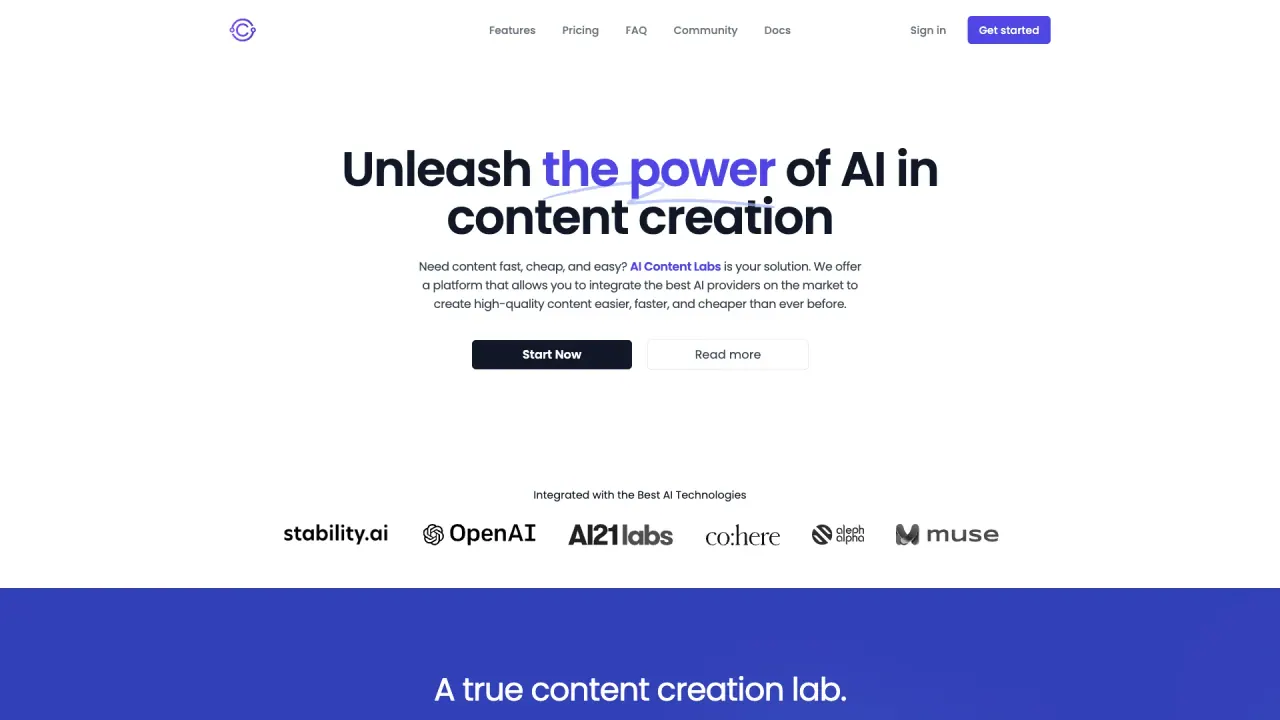 AIContentLabs screenshot