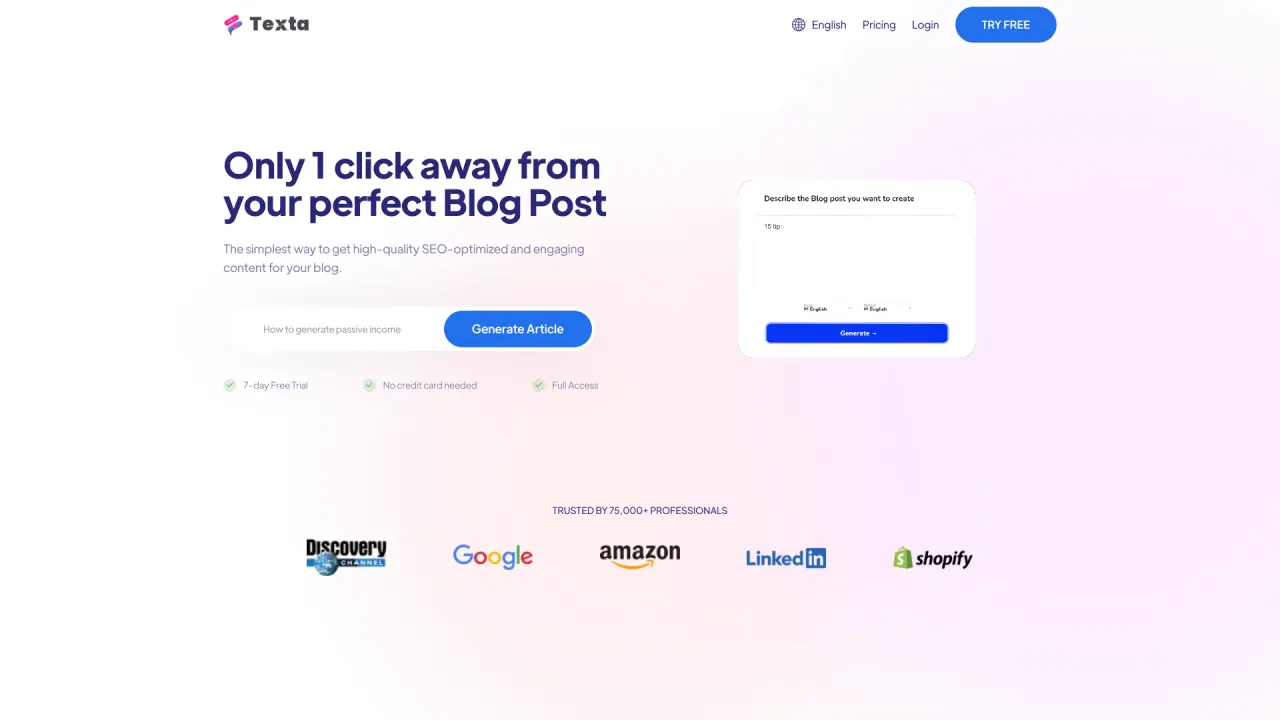 TextaAI screenshot