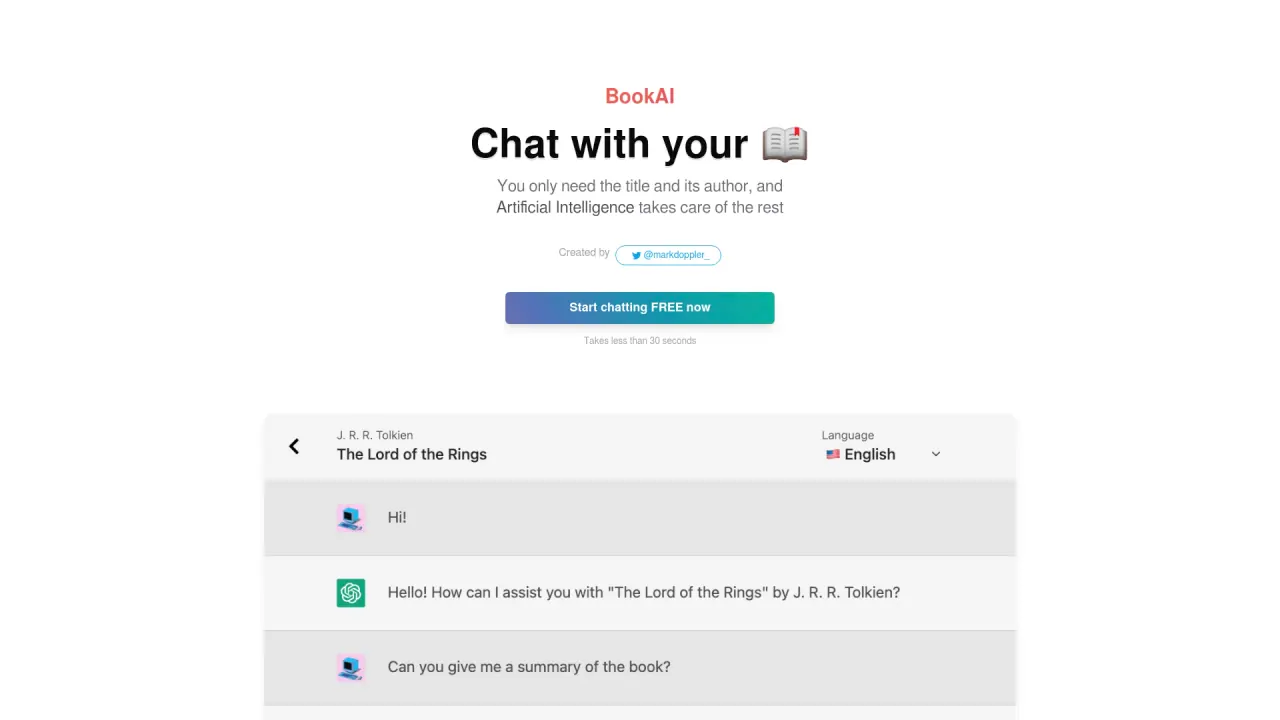 BookAI screenshot
