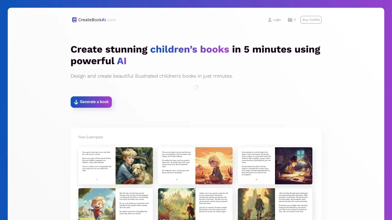 CreatebookAI screenshot