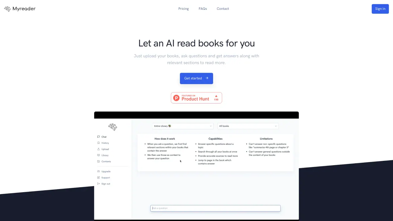 Myreader AI screenshot