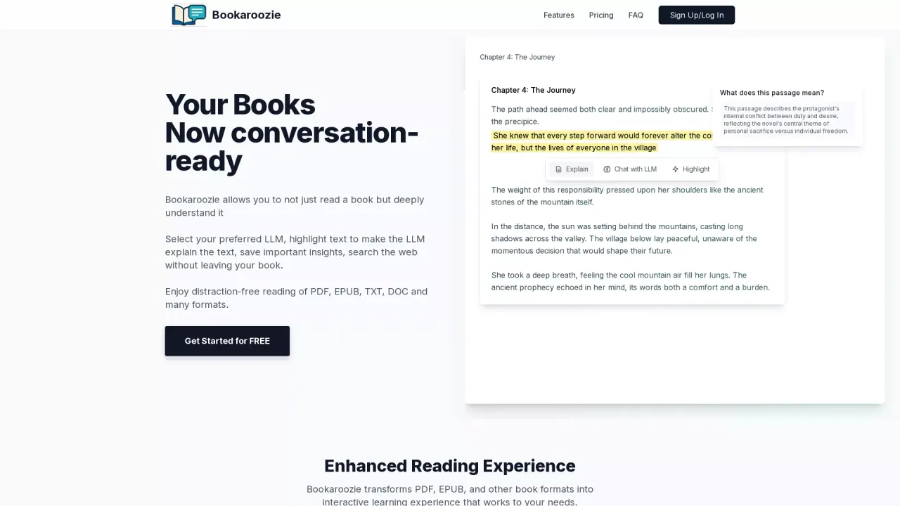 Bookaroozie screenshot
