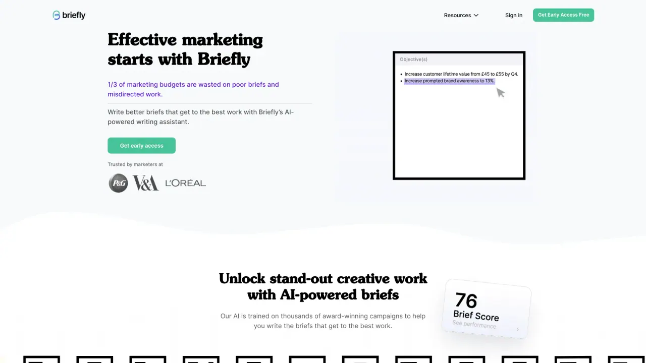 Trybriefly screenshot