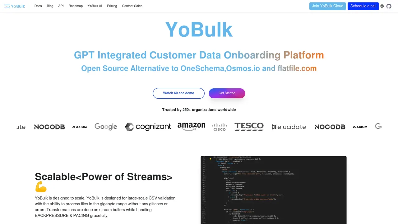 Yobulk screenshot