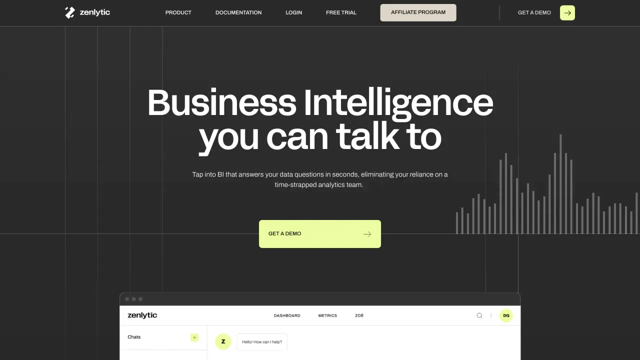 Zenlytic screenshot