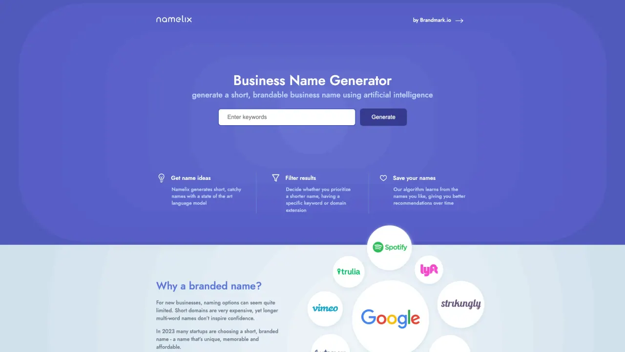 Namelix screenshot