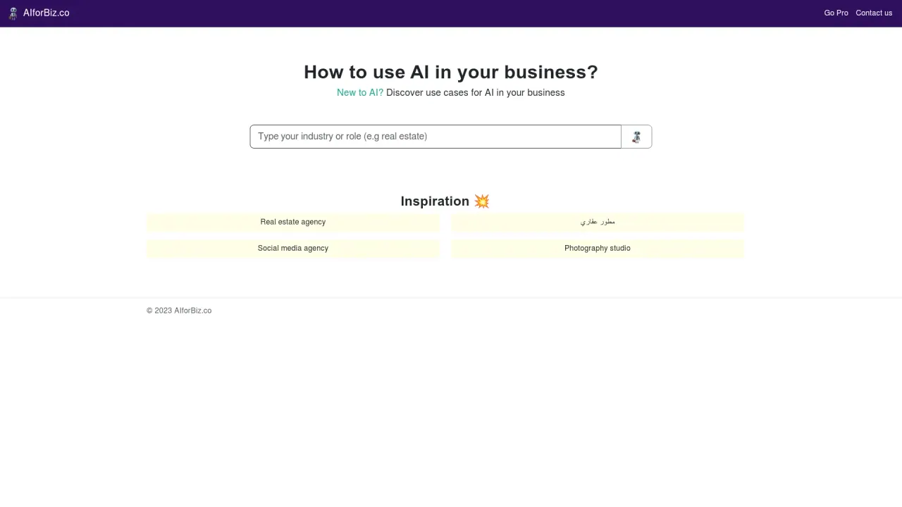 AIForBiz screenshot