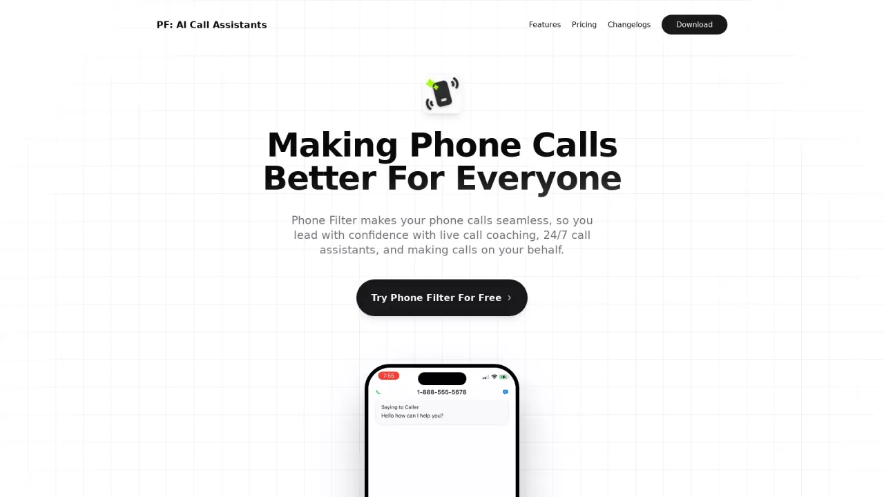 PhoneFilterAI screenshot