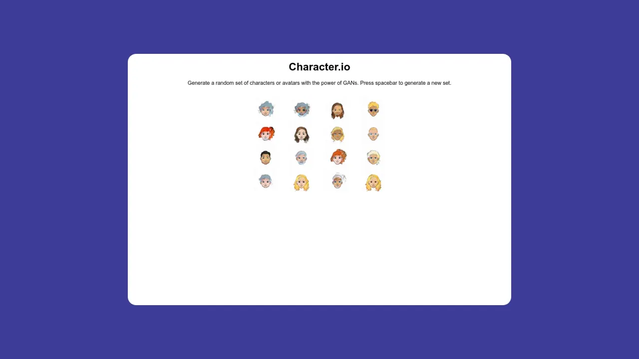 Characterio screenshot