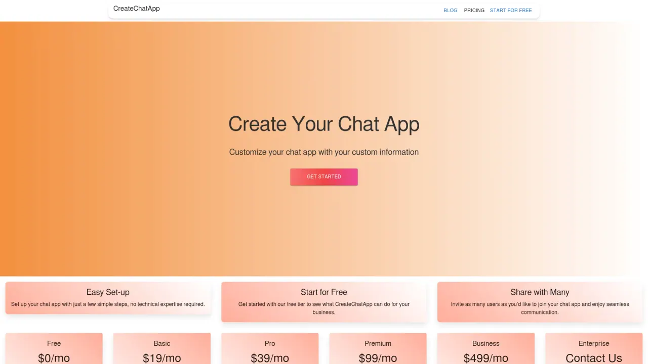 Createchatapp screenshot