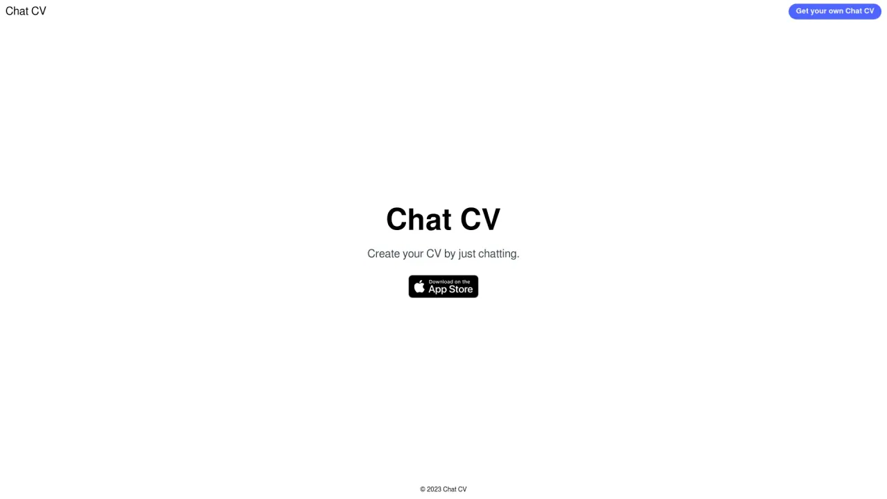 Chat CV screenshot