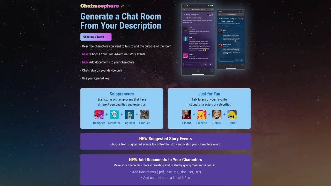 Chatmosphere screenshot