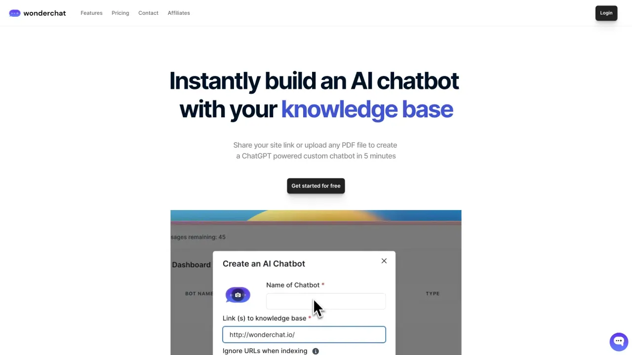 Wonderchat screenshot