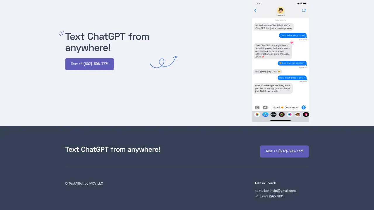 TextAIBot screenshot