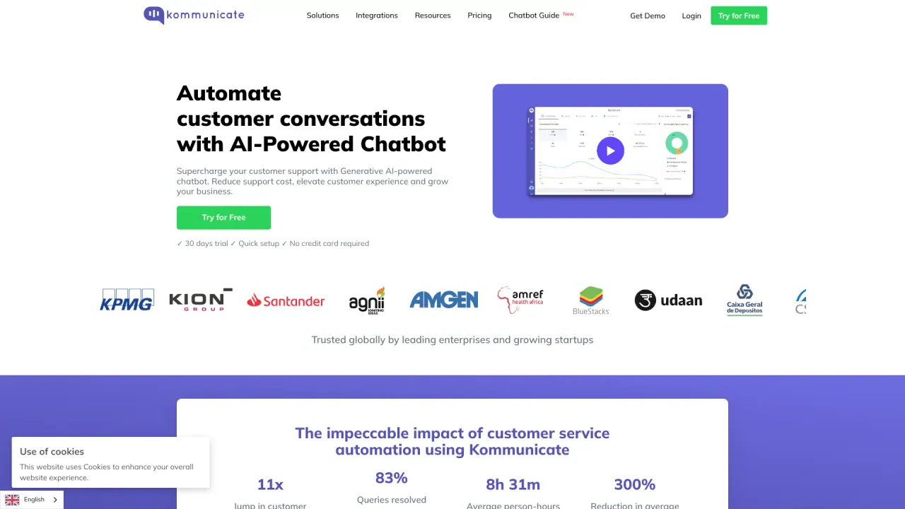 Kommunicate screenshot