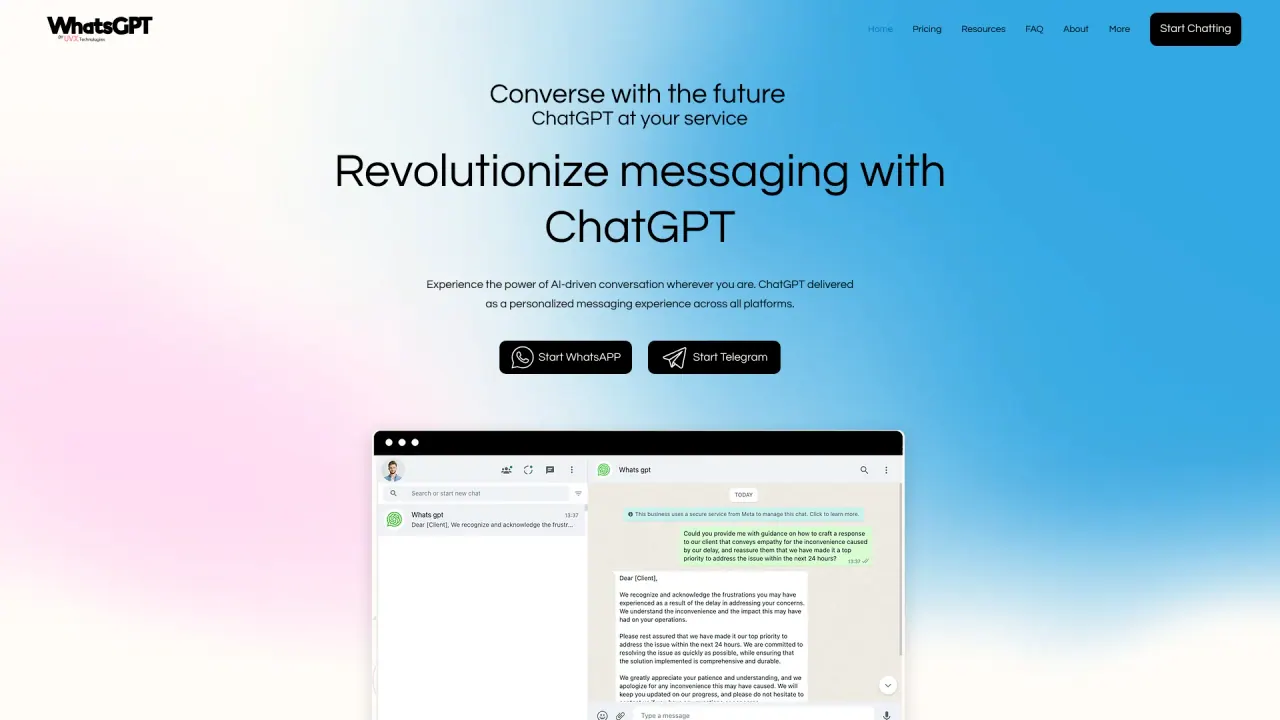 WhatsGPT screenshot