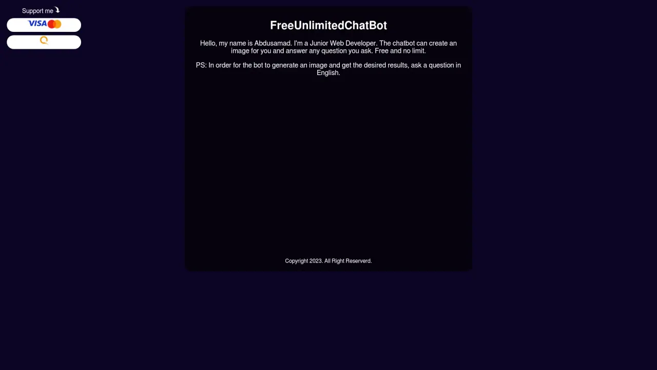 Free Unlimited Chat Bot screenshot