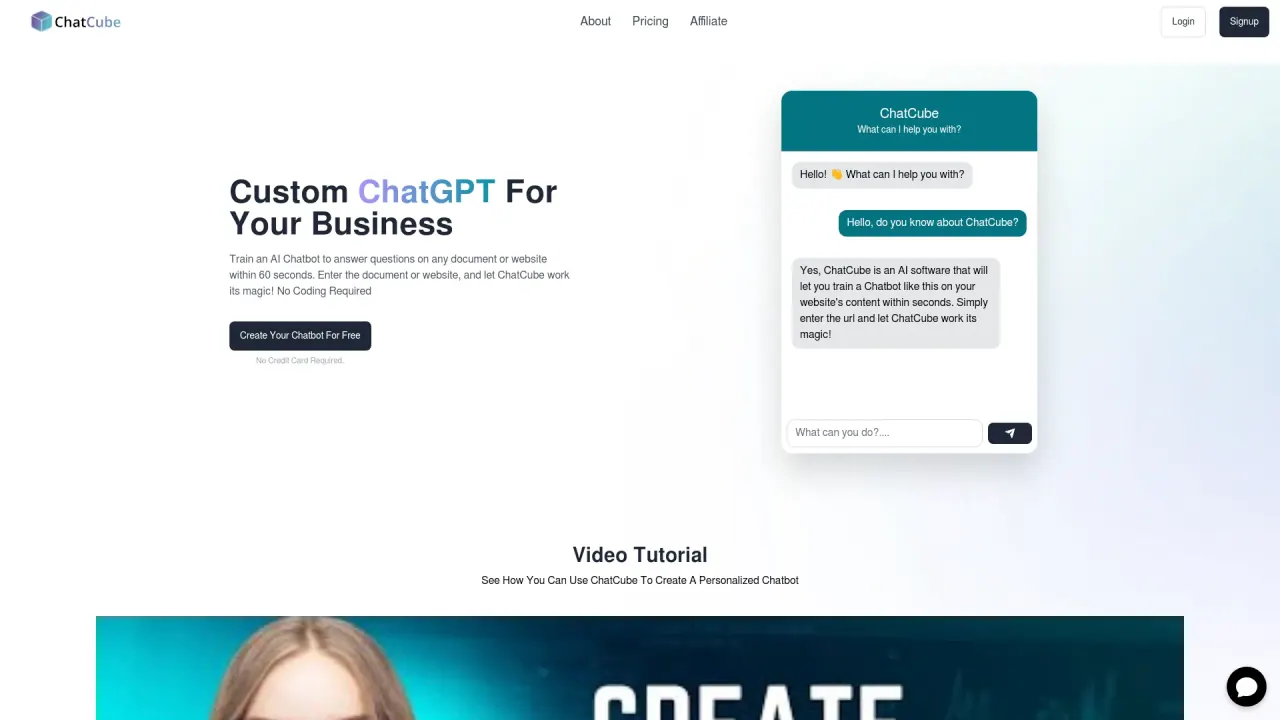 ChatCube screenshot
