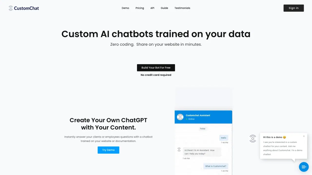 CustomChatIO screenshot