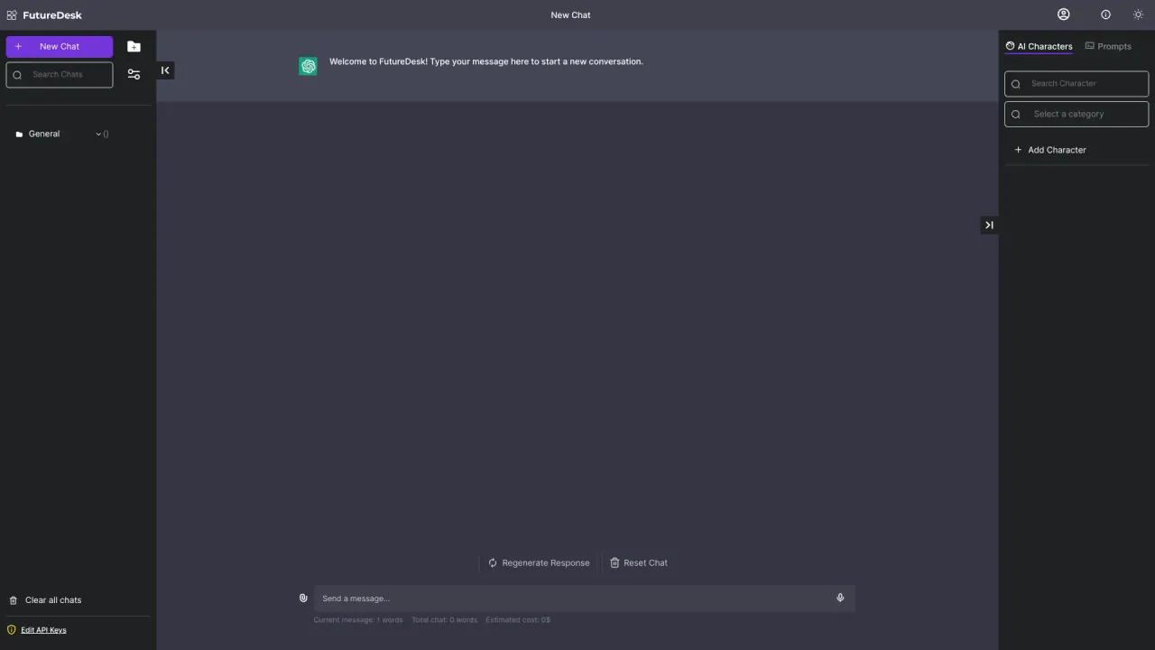 Futuredesk screenshot