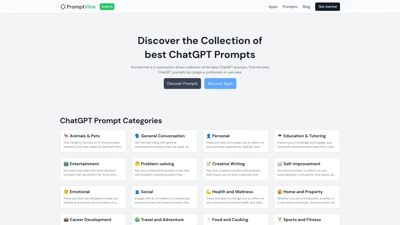 PromptVine screenshot