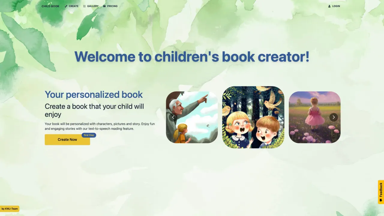 Childbook screenshot