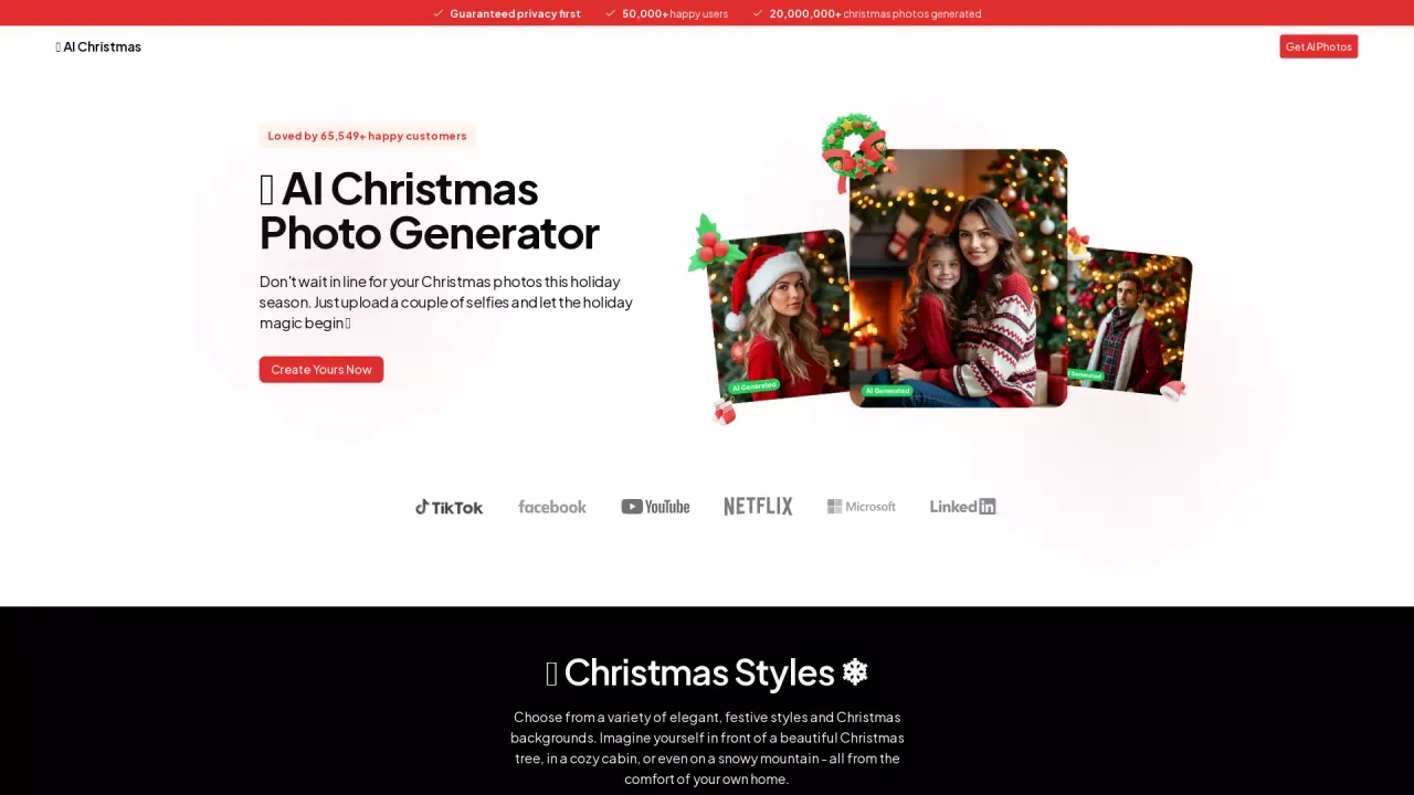AI Christmas Photo screenshot