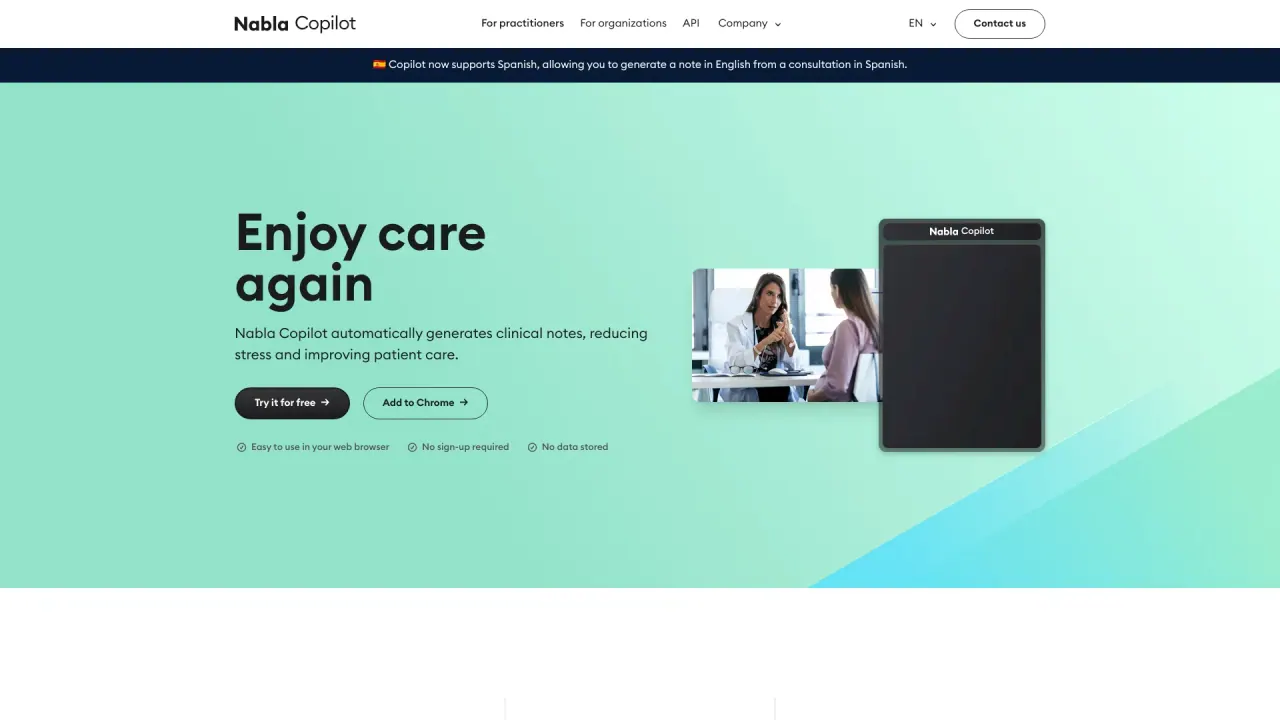 Nabla Copilot screenshot