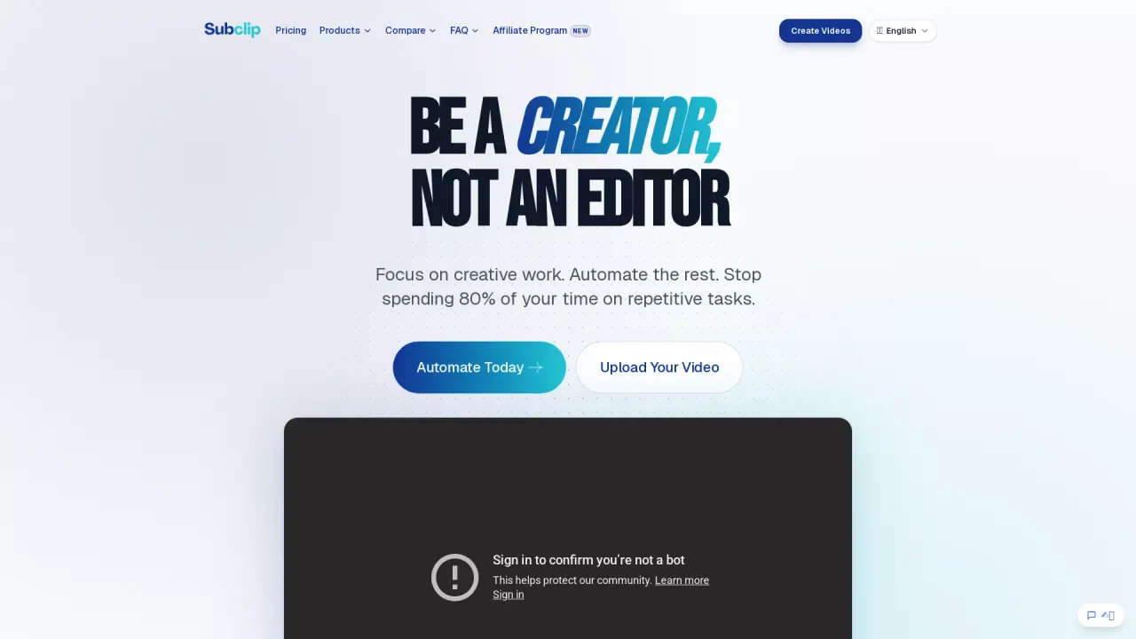 Subclip screenshot