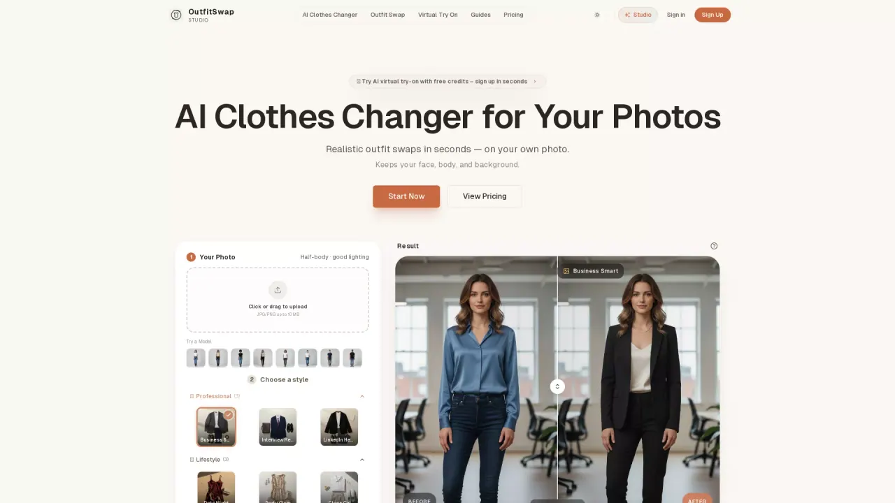OutfitSwapStudio screenshot