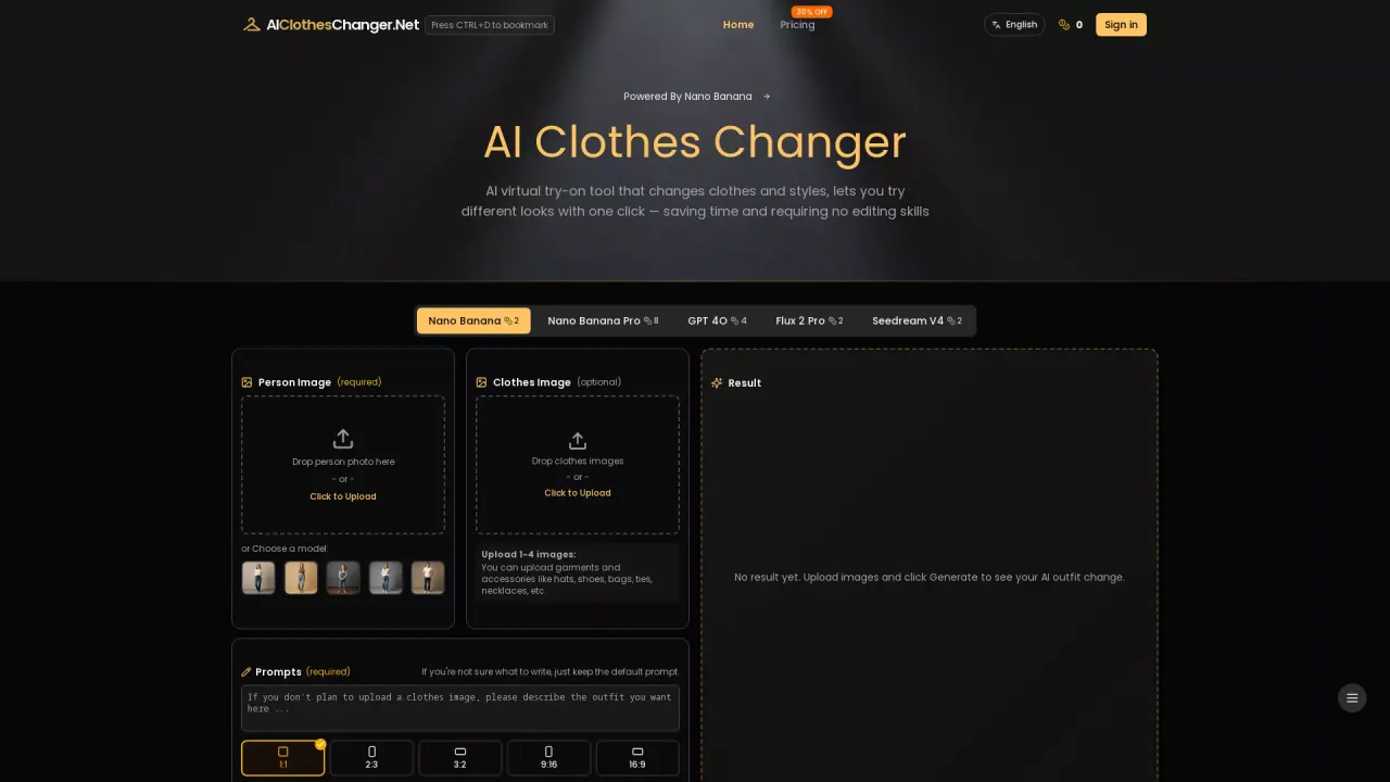 AIClothesChanger screenshot