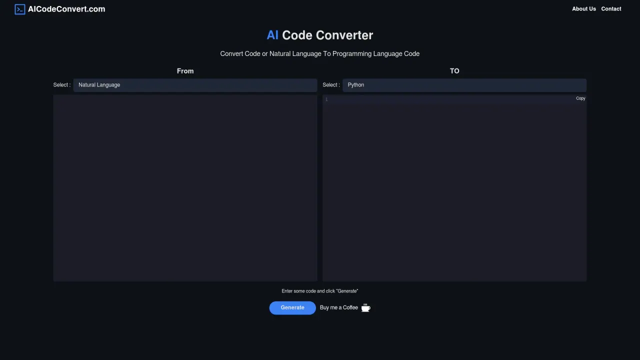 AICode Converter screenshot