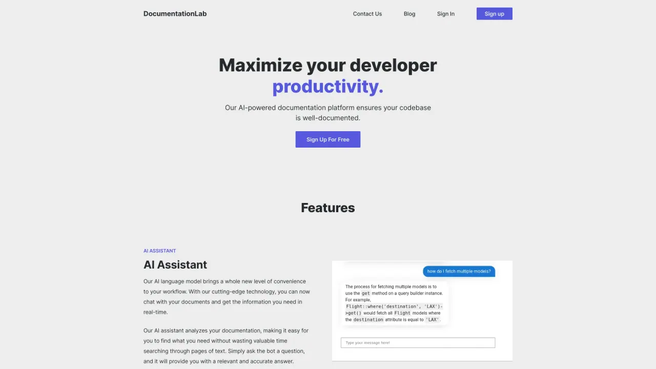 DocumentationLab screenshot