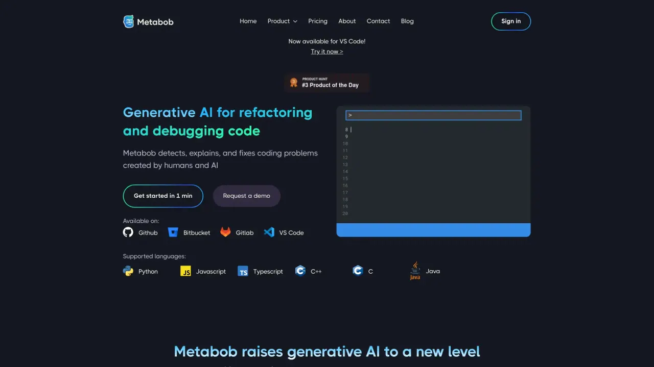 Metabob screenshot