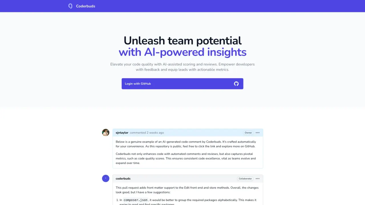 Coderbuds screenshot