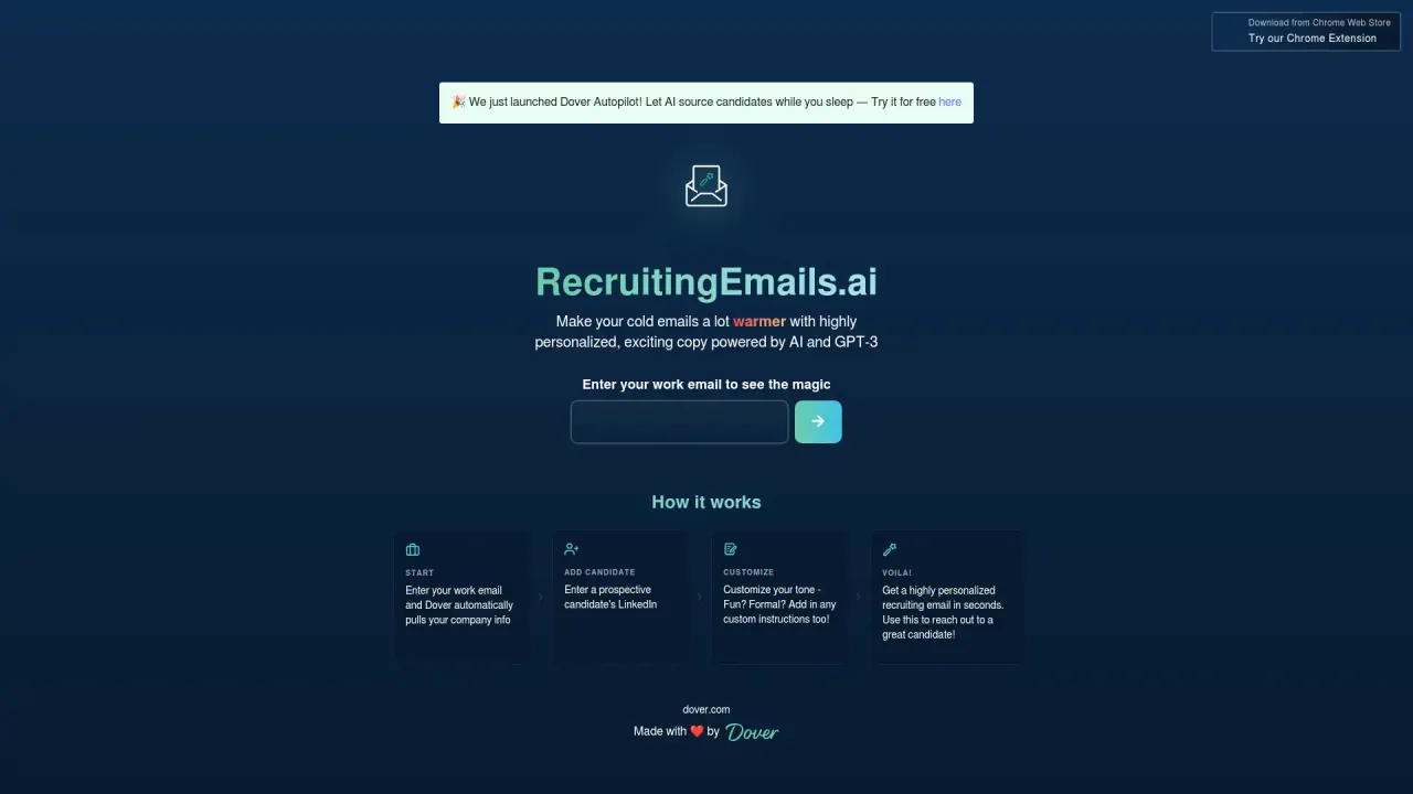 RecruitingemailsAI screenshot