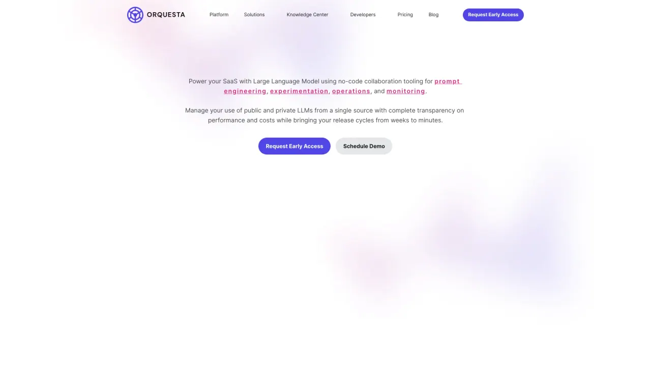Orq screenshot