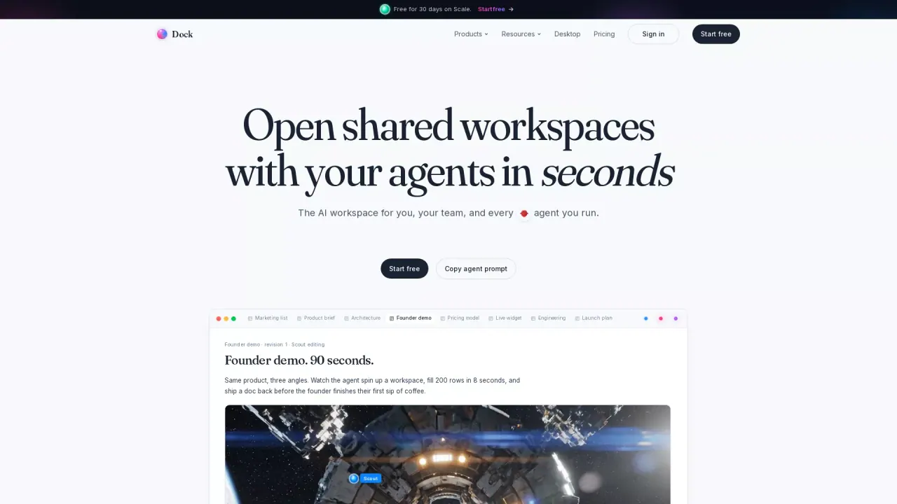 Dock screenshot