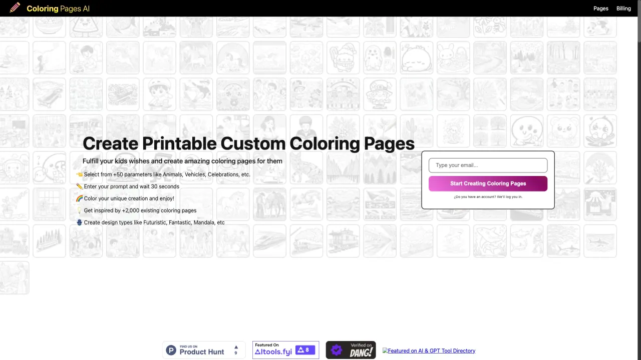 Coloring Pages AI screenshot