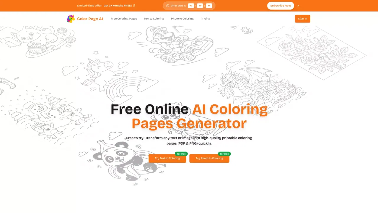 Color Page AI screenshot