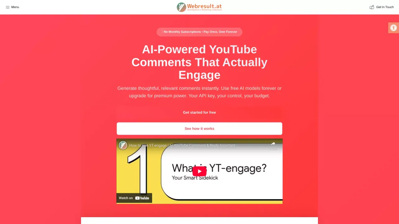 YT-Engage screenshot