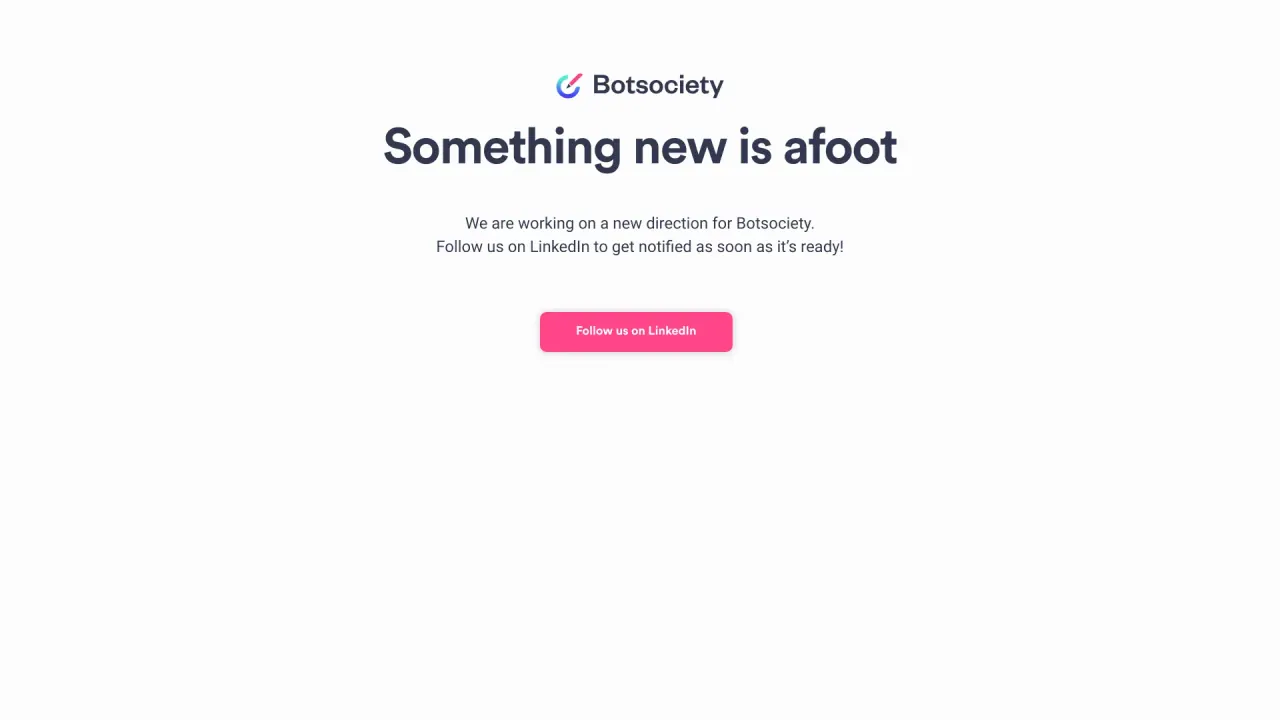 Botsociety screenshot