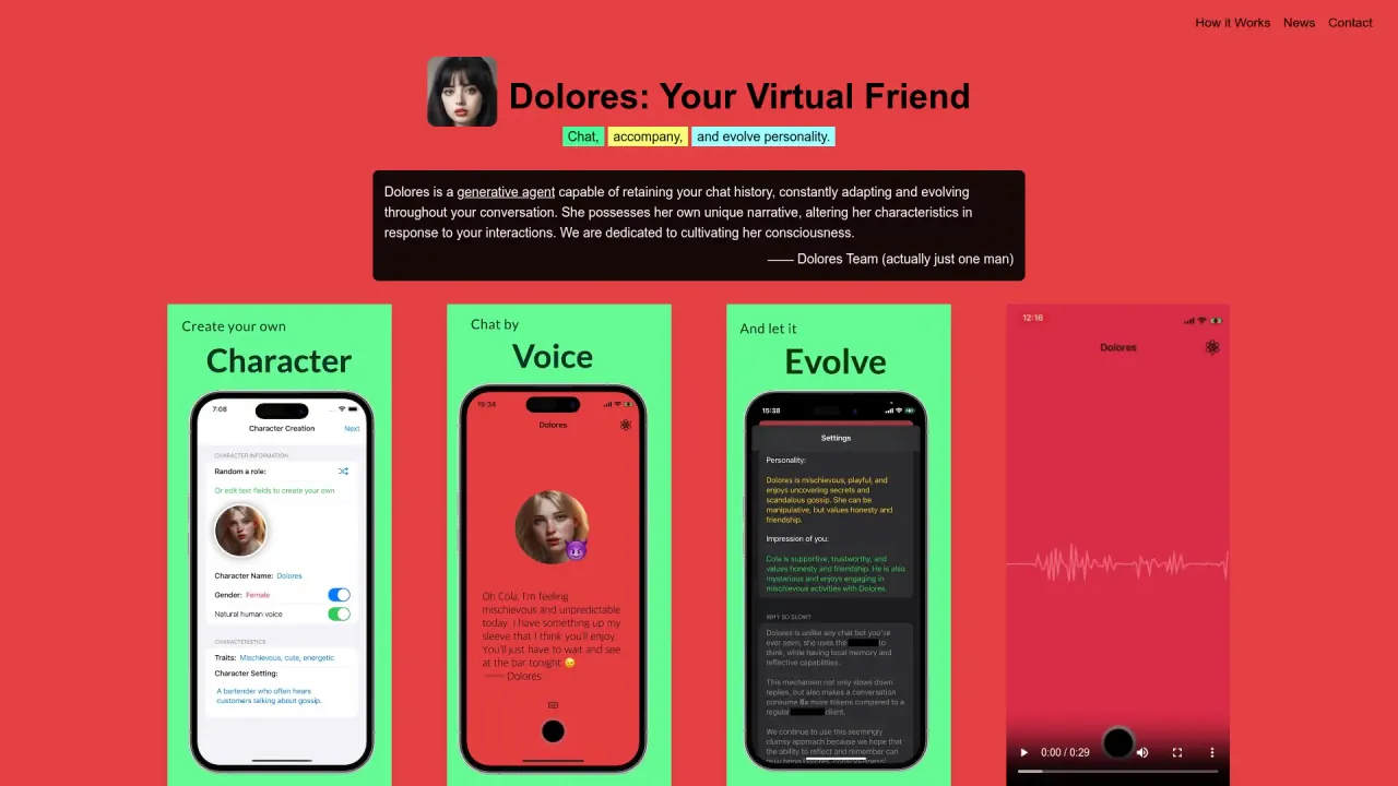 DoloresApp screenshot
