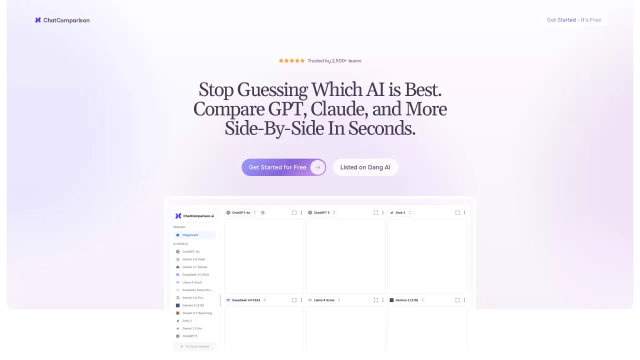 ChatComparison screenshot