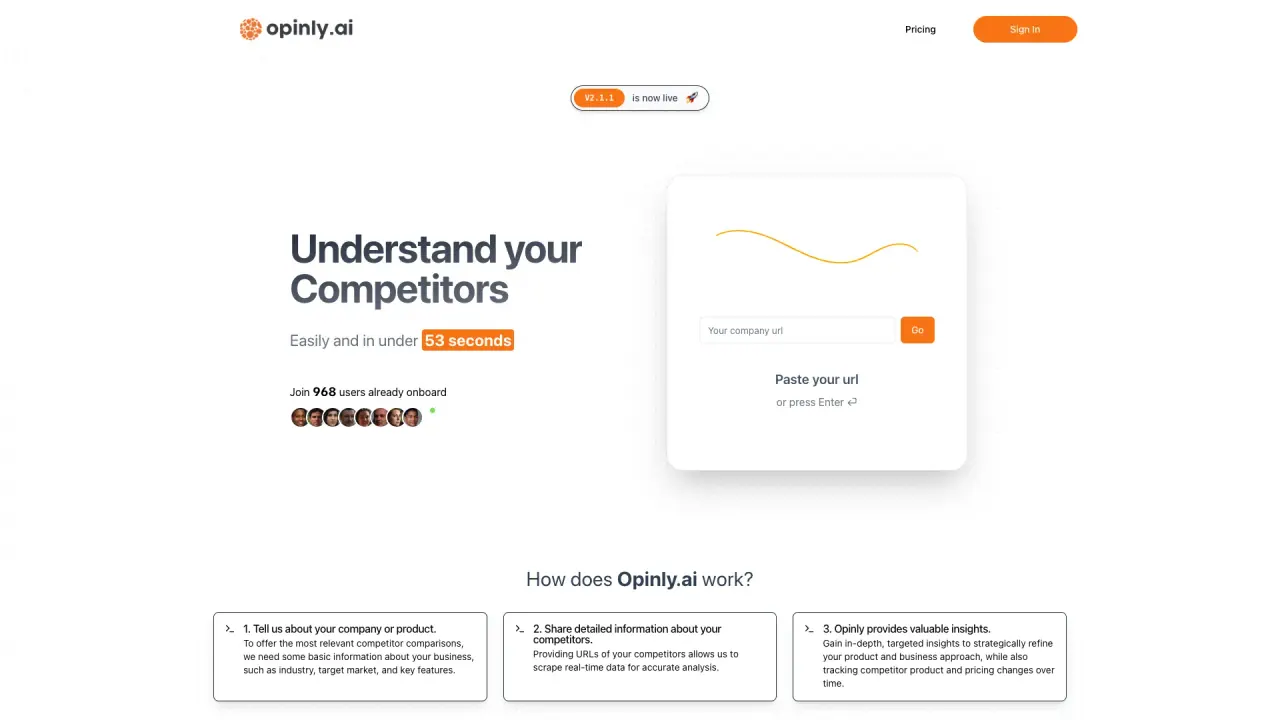 OpinlyAI screenshot