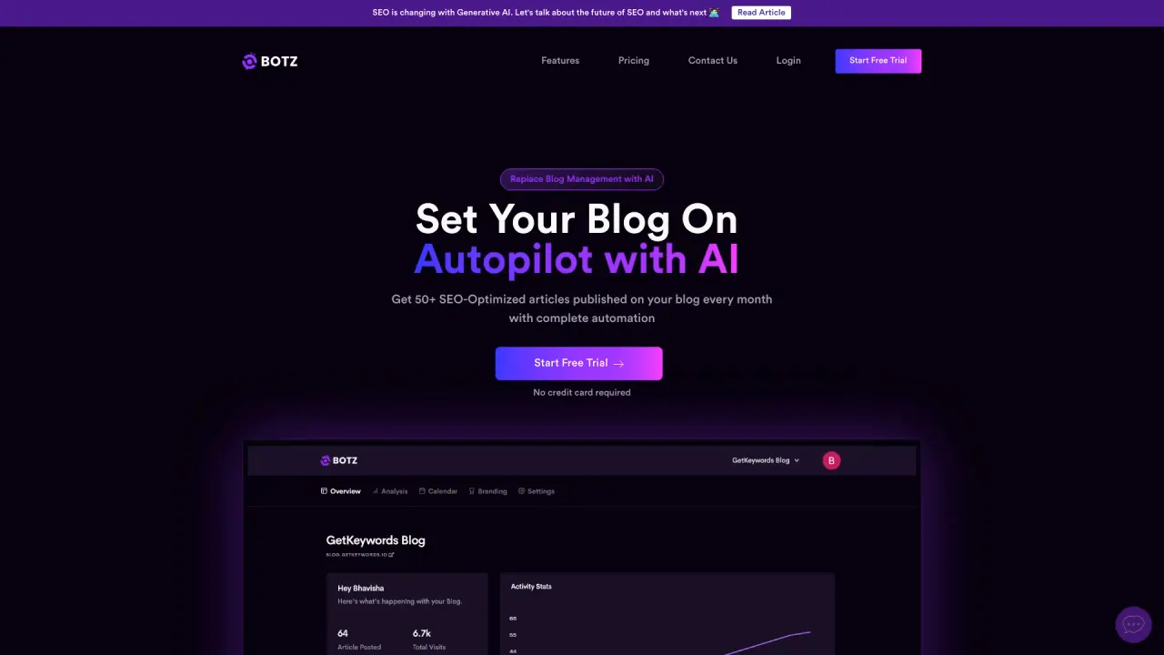 Getbotz screenshot