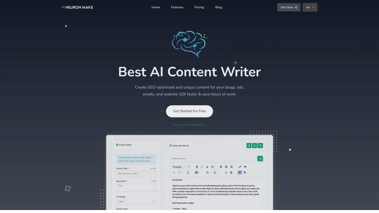 Neuron Make screenshot