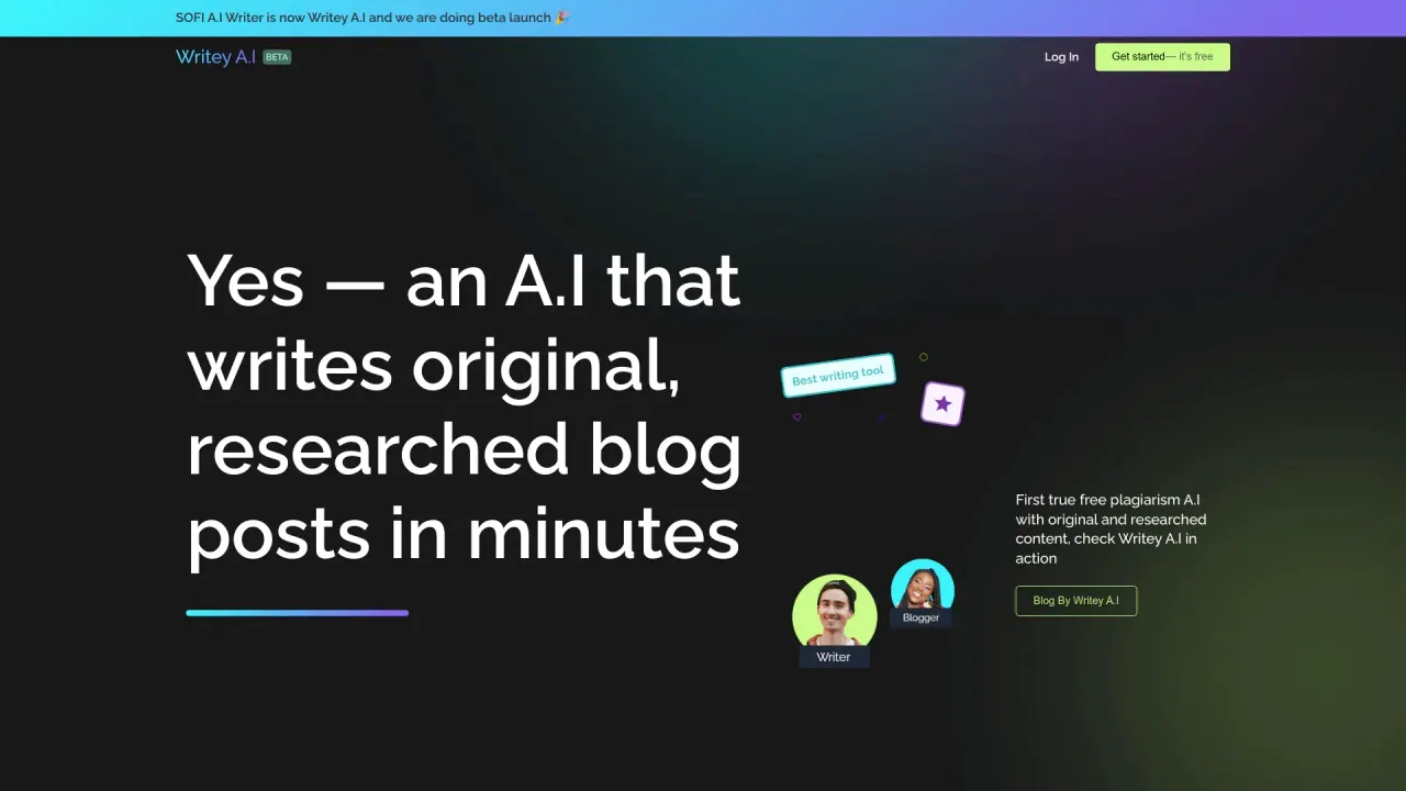 WriteyAI screenshot