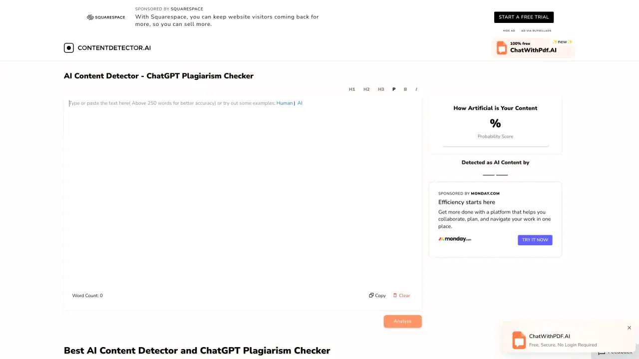 ContentdetectorAI screenshot